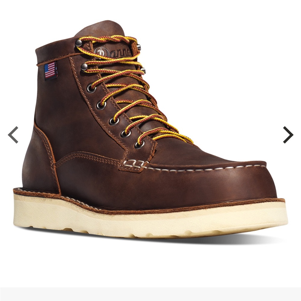 New Danner Bull Run Moc Toe 6” Brown Men’s 9.5